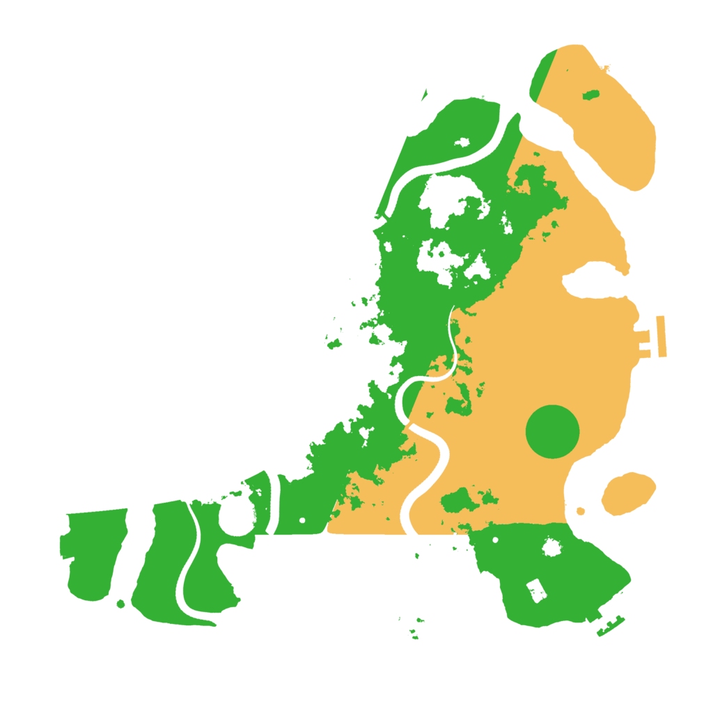 Biome Rust Map: Procedural Map, Size: 3500, Seed: 1417318827