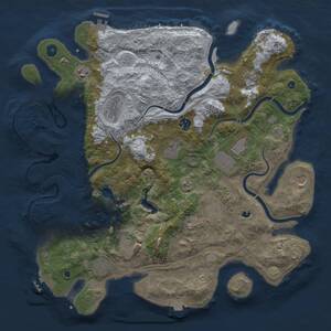 Thumbnail Rust Map: Procedural Map, Size: 4250, Seed: 1403033413, 17 Monuments