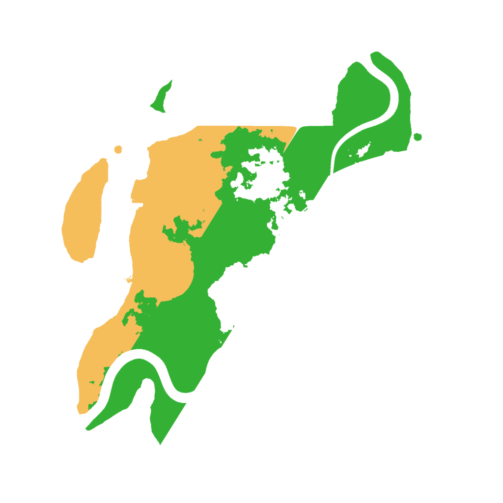 Biome Rust Map: Procedural Map, Size: 2500, Seed: 2014456899