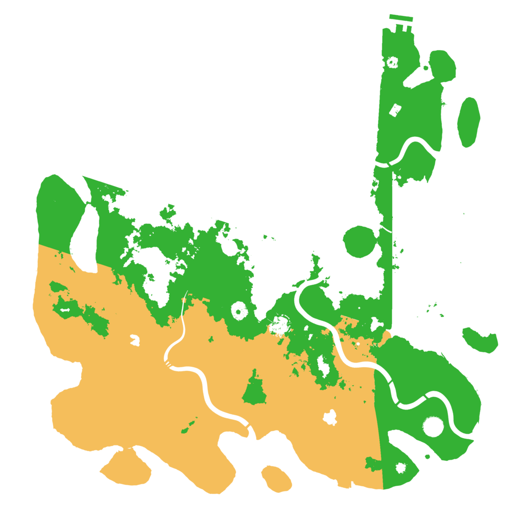 Biome Rust Map: Procedural Map, Size: 4500, Seed: 687808785