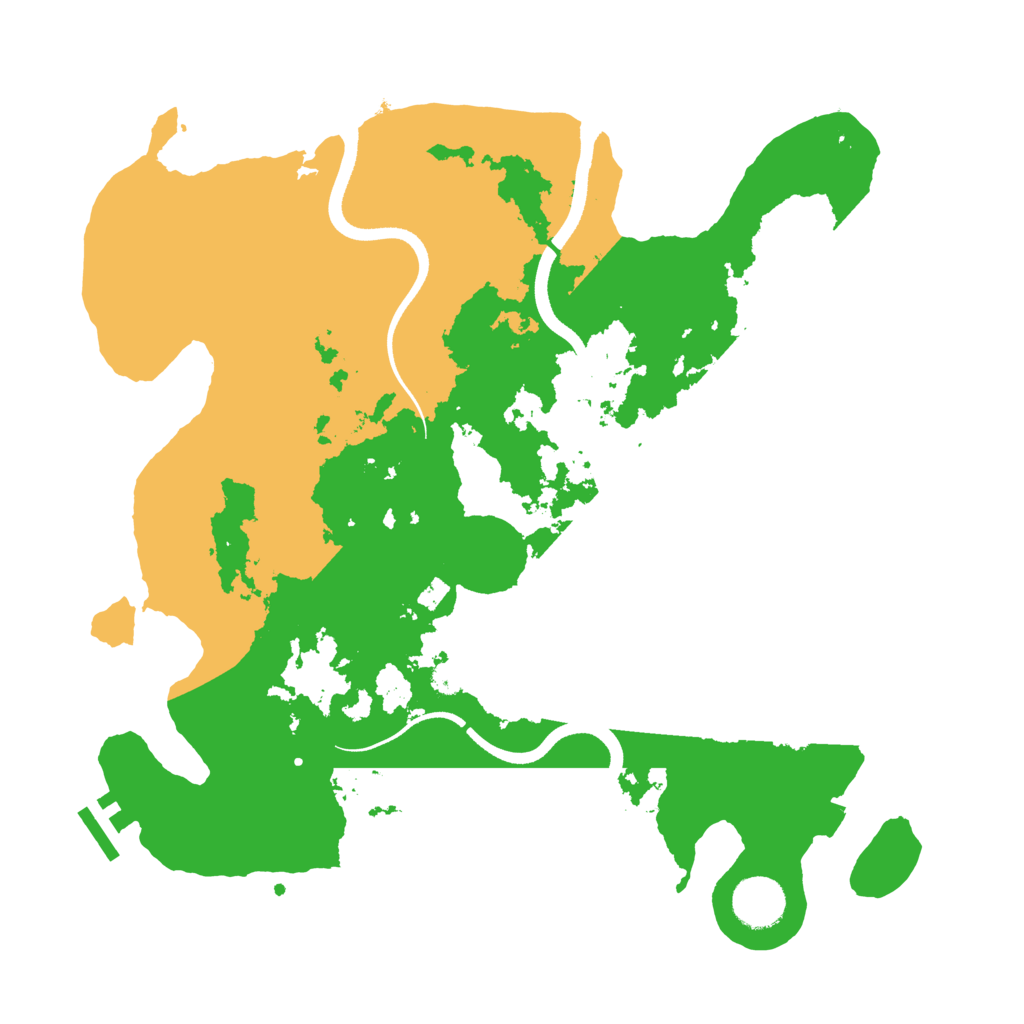Biome Rust Map: Procedural Map, Size: 3500, Seed: 33518