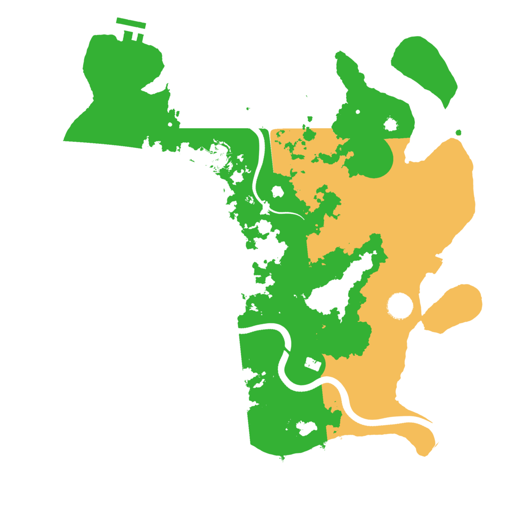 Biome Rust Map: Procedural Map, Size: 3500, Seed: 823481531