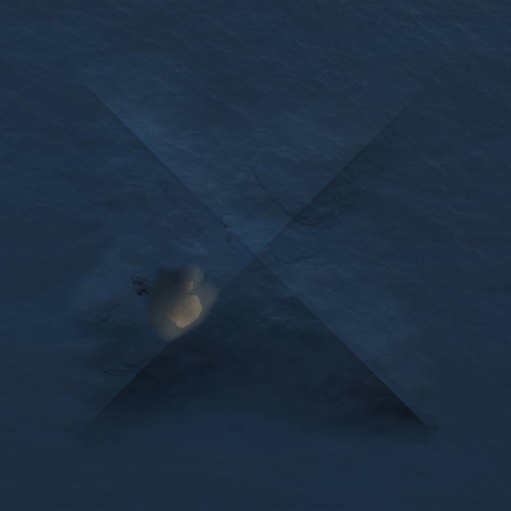 Rust Map: Procedural Map, Size: 1000, Seed: 545125778, 1 Monuments