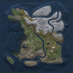 Thumbnail Rust Map: Procedural Map, Size: 2800, Seed: 399035969, 7 Monuments