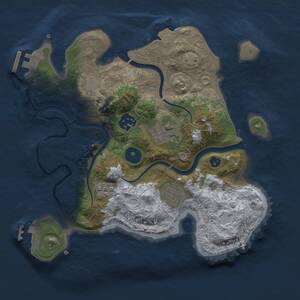 Thumbnail Rust Map: Procedural Map, Size: 2800, Seed: 514871271, 8 Monuments