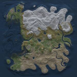 Thumbnail Rust Map: Procedural Map, Size: 4250, Seed: 339755450, 17 Monuments
