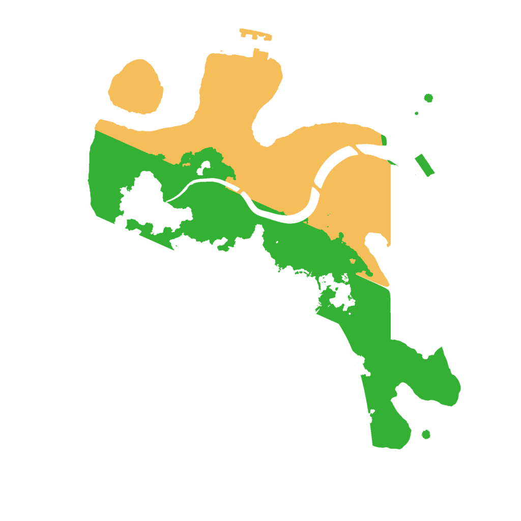Biome Rust Map: Procedural Map, Size: 2400, Seed: 82877763