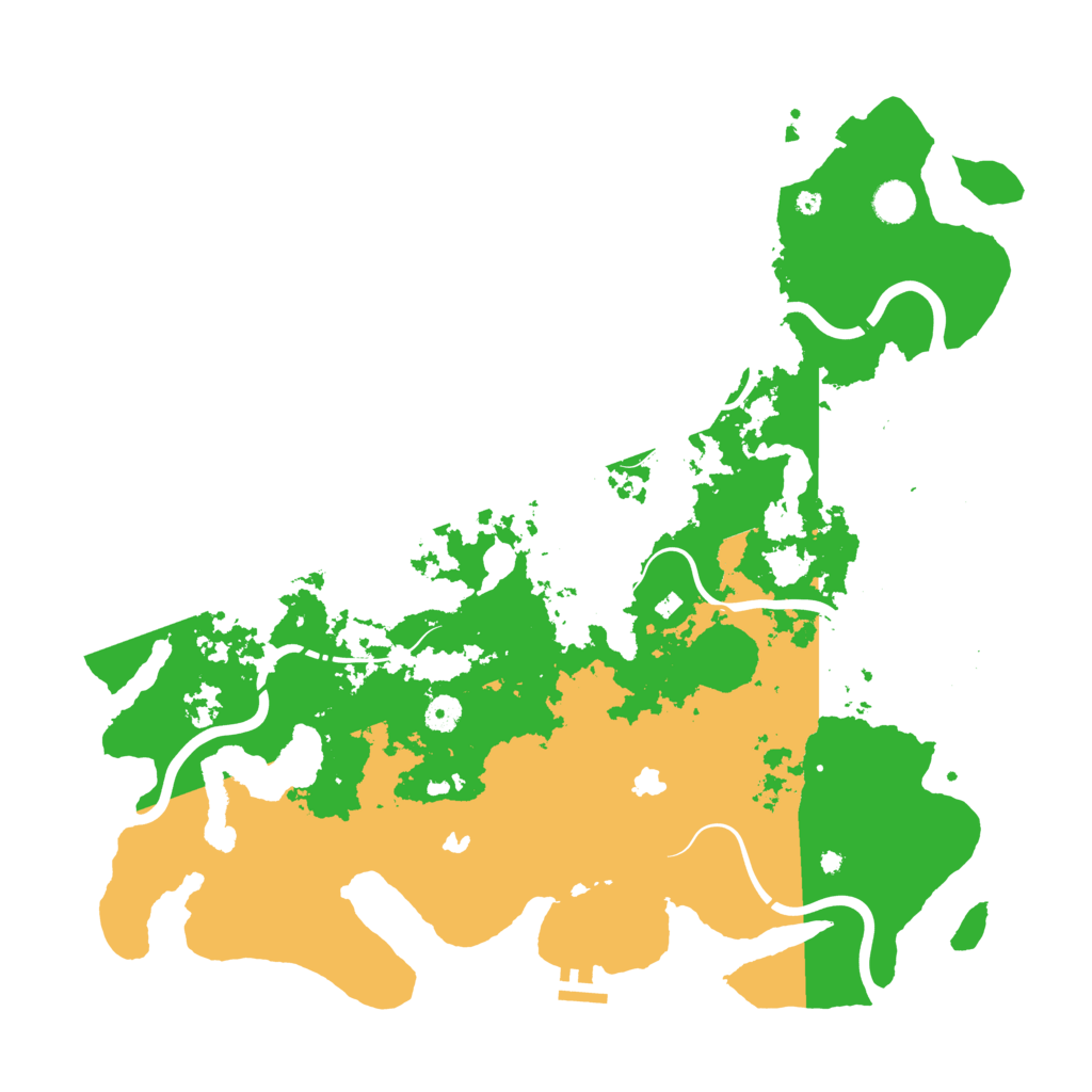 Biome Rust Map: Procedural Map, Size: 4500, Seed: 1701134450