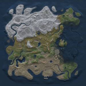 Thumbnail Rust Map: Procedural Map, Size: 4500, Seed: 1701134450, 16 Monuments
