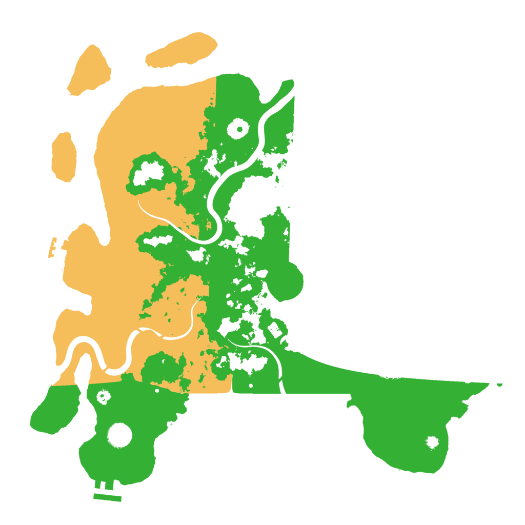 Biome Rust Map: Procedural Map, Size: 3800, Seed: 75430