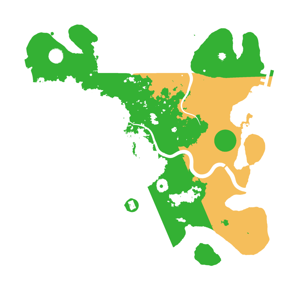 Biome Rust Map: Procedural Map, Size: 3500, Seed: 609665936
