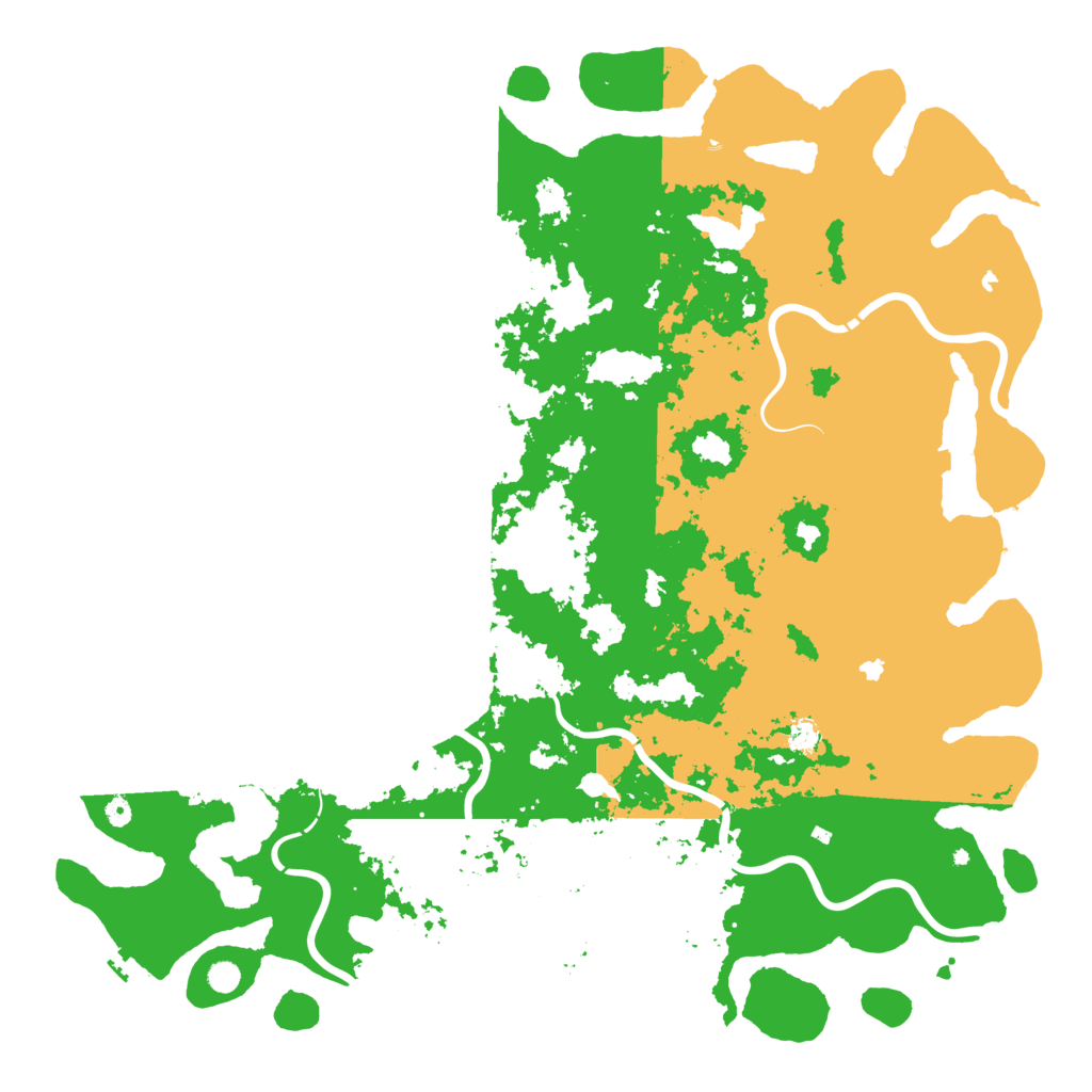 Biome Rust Map: Procedural Map, Size: 6000, Seed: 140138215