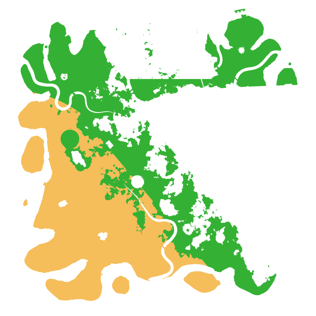 Biome Rust Map: Procedural Map, Size: 4500, Seed: 1040820981