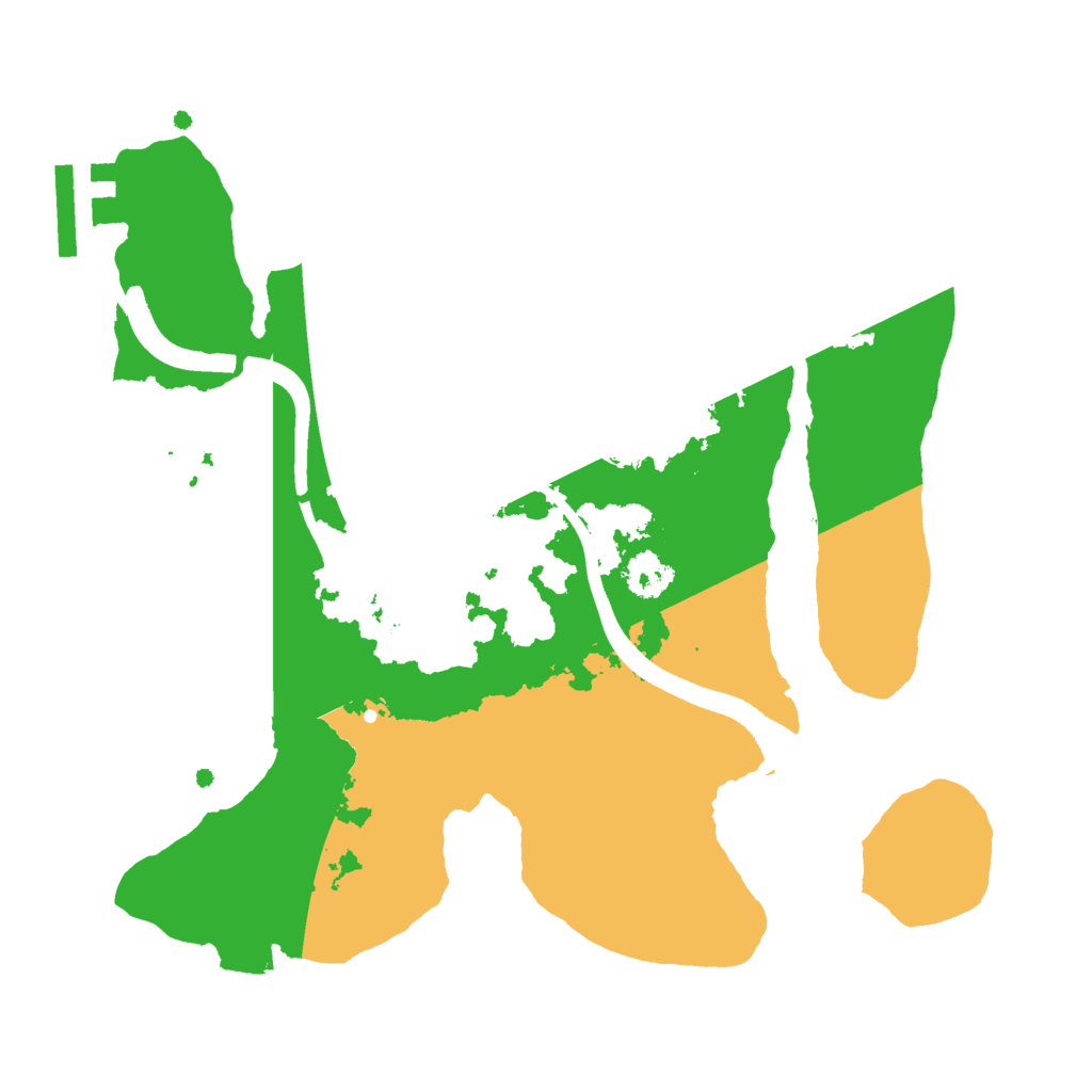 Biome Rust Map: Procedural Map, Size: 2400, Seed: 1445339684