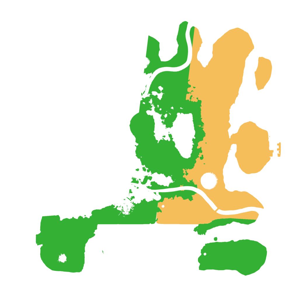Biome Rust Map: Procedural Map, Size: 3200, Seed: 367948540