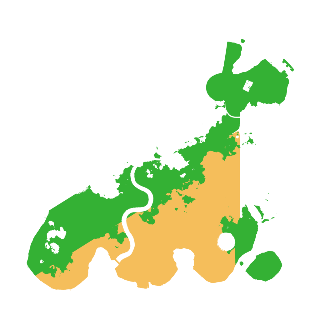 Biome Rust Map: Procedural Map, Size: 3200, Seed: 90995179