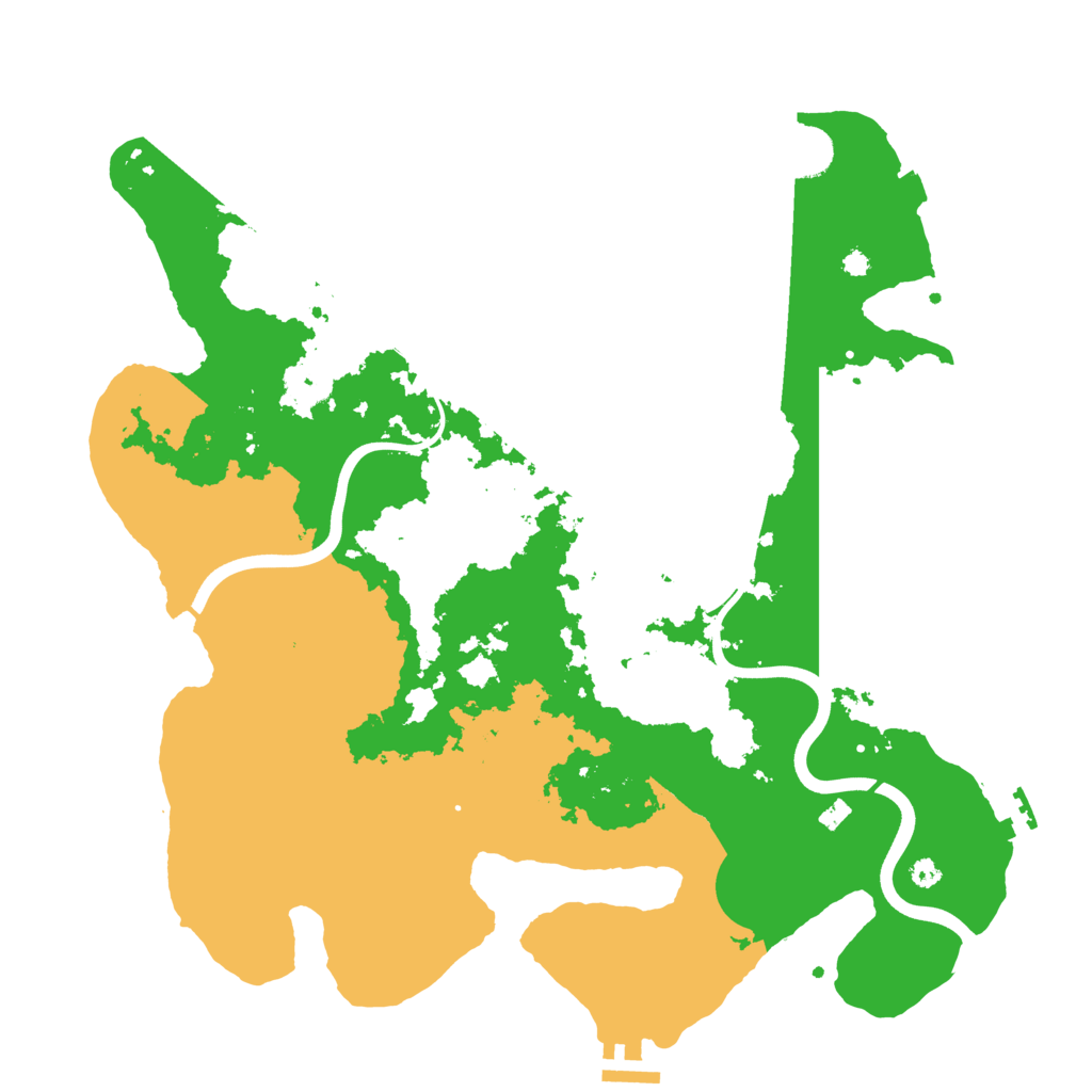 Biome Rust Map: Procedural Map, Size: 3800, Seed: 50090000