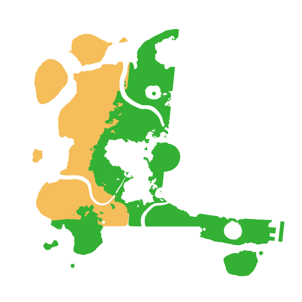 Biome Rust Map: Procedural Map, Size: 3000, Seed: 314008515
