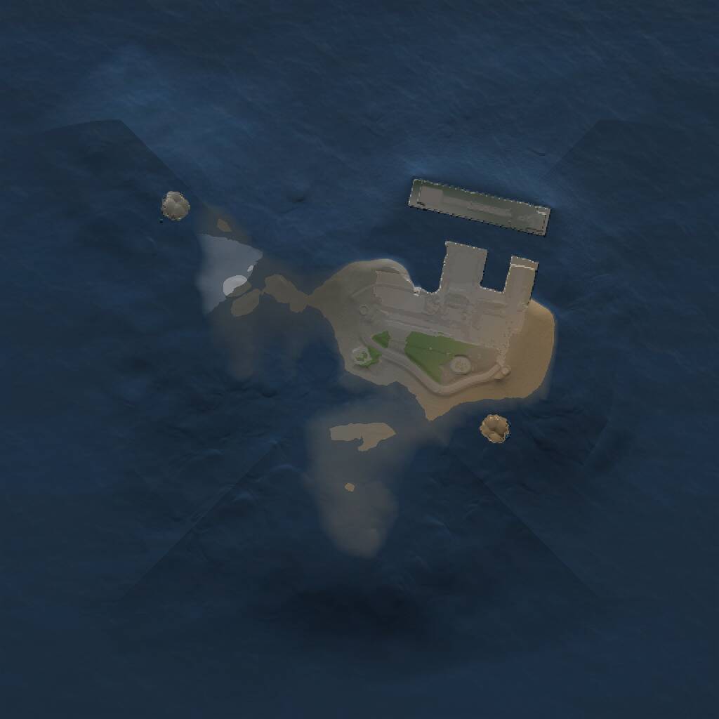 Rust Map: Procedural Map, Size: 1039, Seed: 48535, 2 Monuments