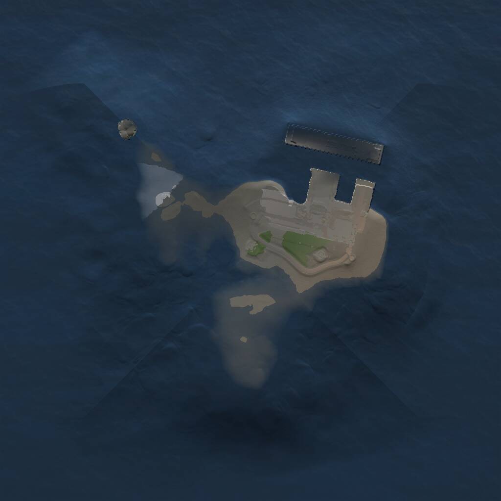 Rust Map: Procedural Map, Size: 1039, Seed: 48535, 2 Monuments