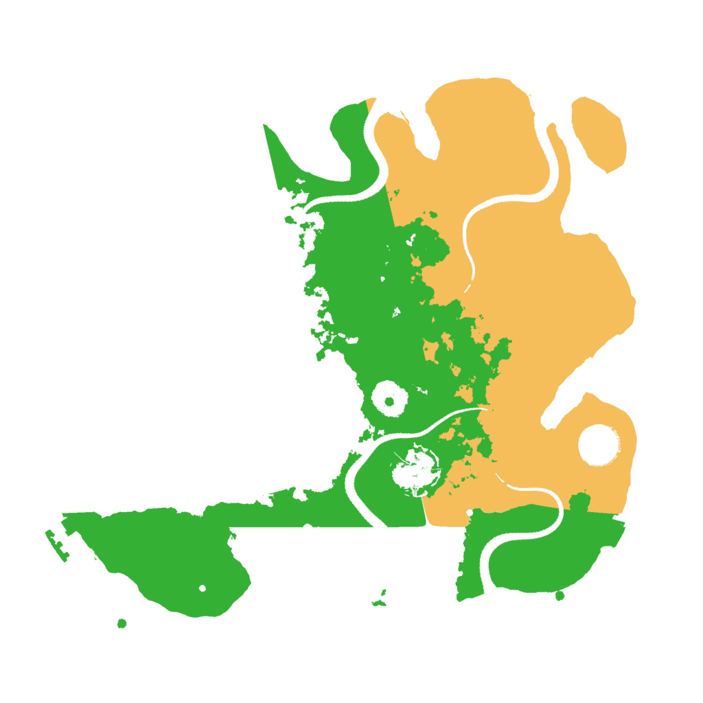 Biome Rust Map: Procedural Map, Size: 3000, Seed: 1383917049