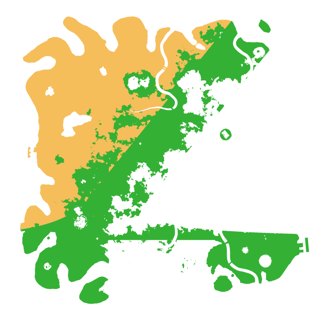 Biome Rust Map: Procedural Map, Size: 4500, Seed: 884870110