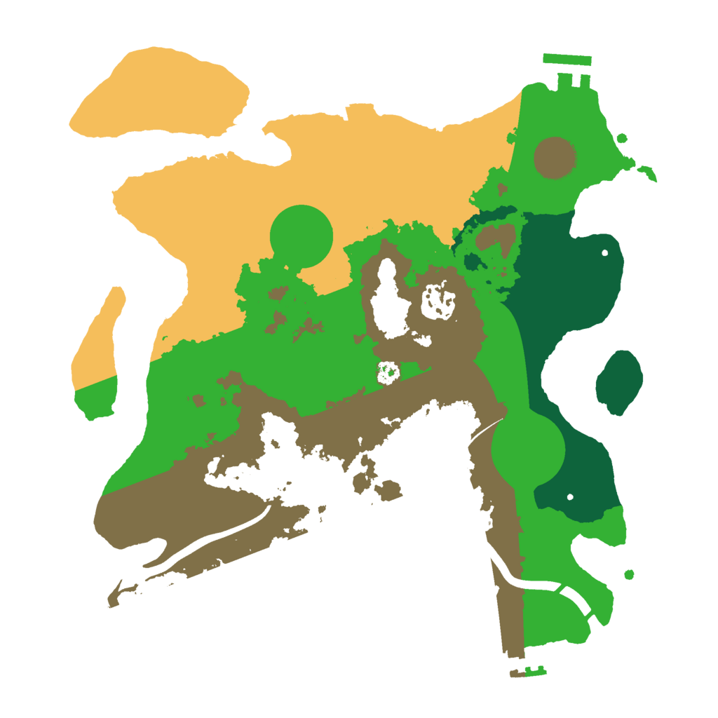 Biome Rust Map: Procedural Map, Size: 3000, Seed: 76064402