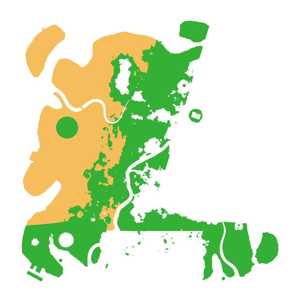 Biome Rust Map: Procedural Map, Size: 3700, Seed: 2032771776