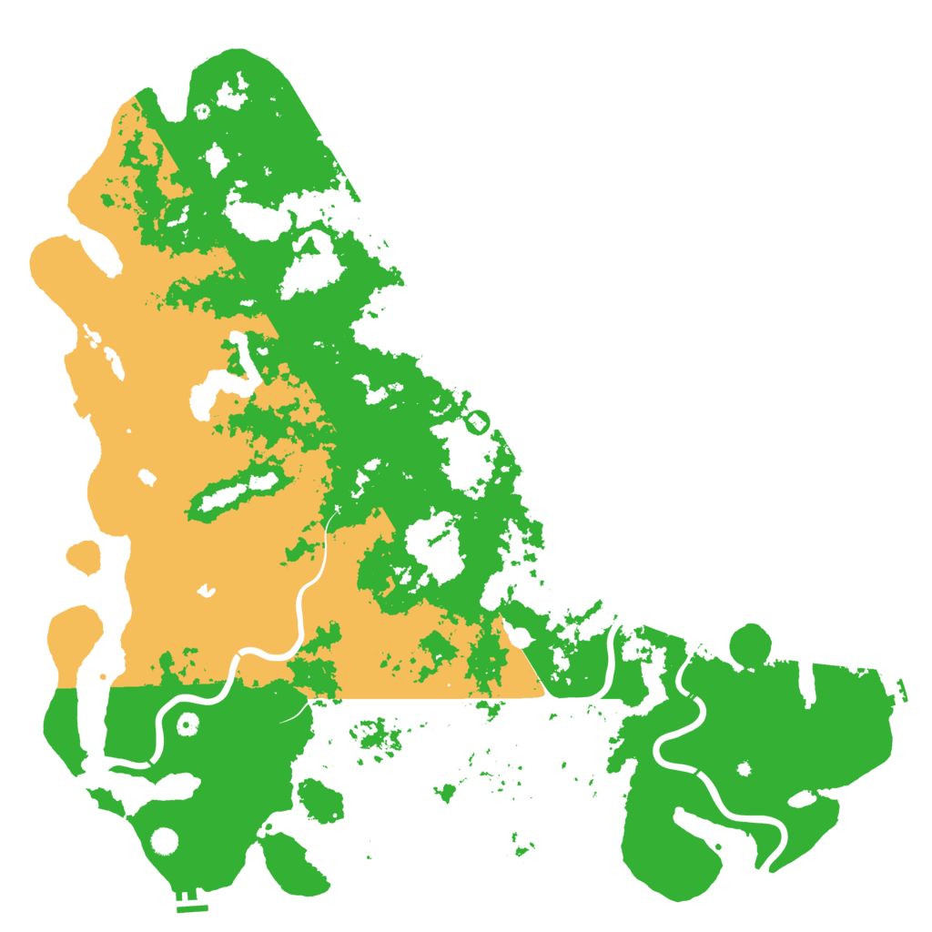Biome Rust Map: Procedural Map, Size: 6000, Seed: 651672677