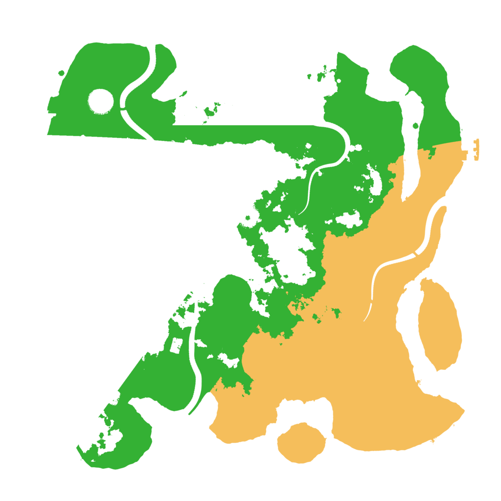 Biome Rust Map: Procedural Map, Size: 3500, Seed: 883736277