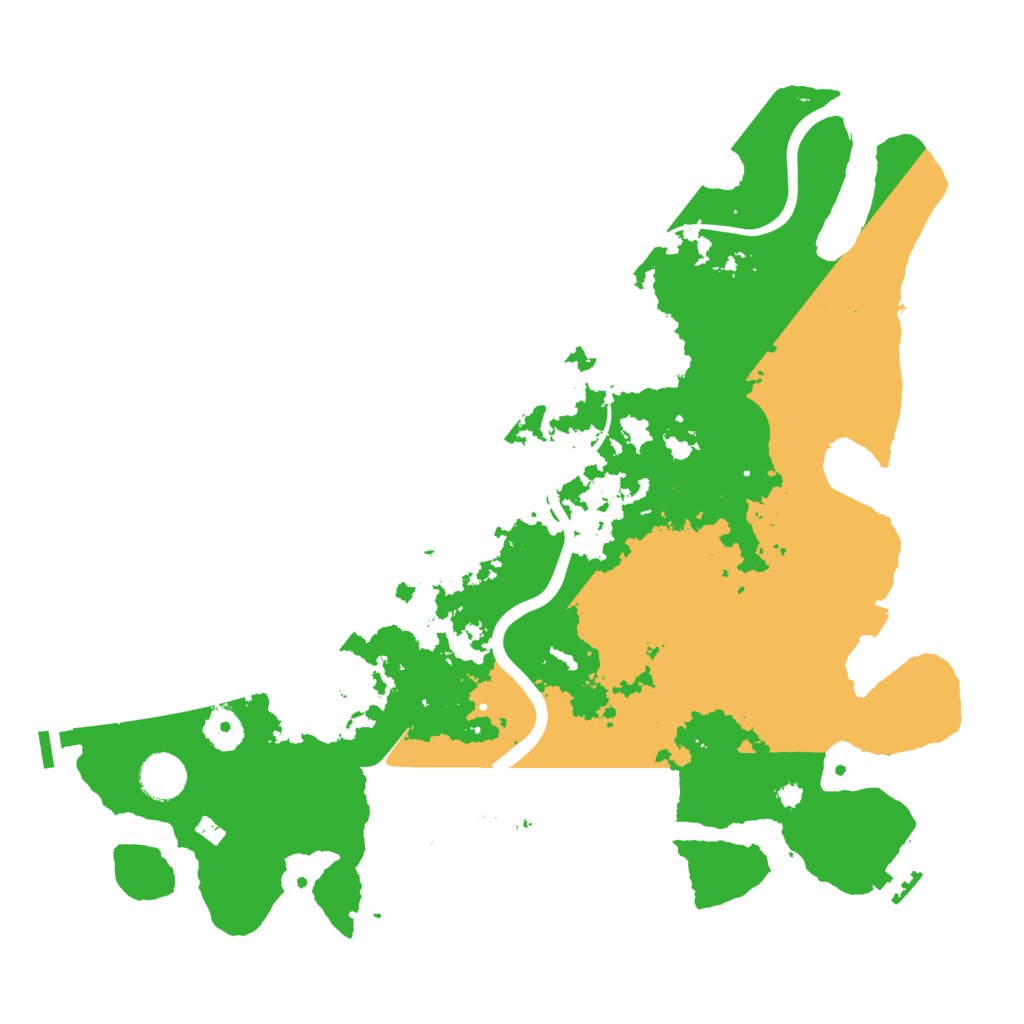 Biome Rust Map: Procedural Map, Size: 3850, Seed: 55