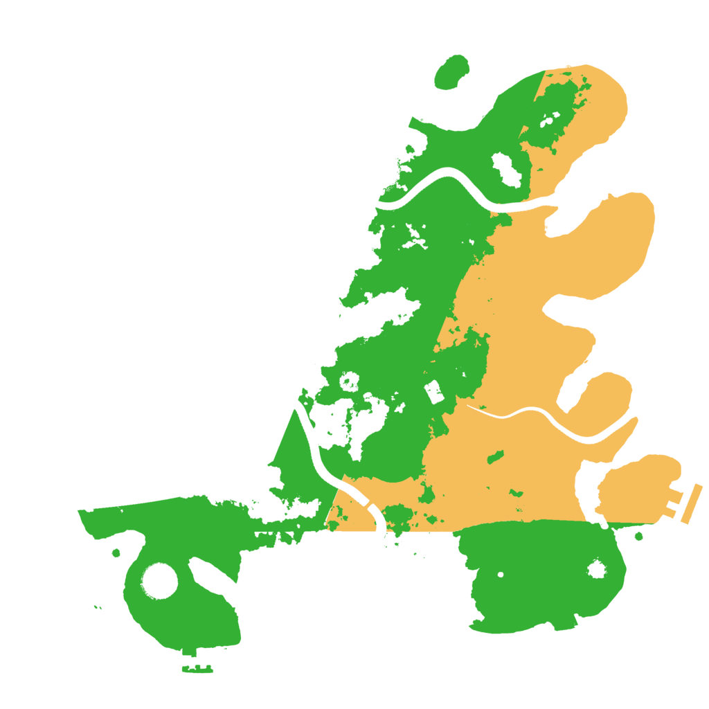 Biome Rust Map: Procedural Map, Size: 3500, Seed: 651633114
