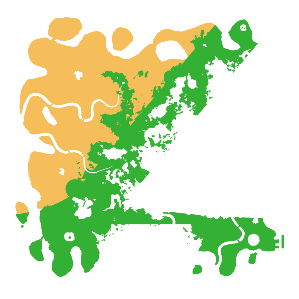 Biome Rust Map: Procedural Map, Size: 4500, Seed: 1950761923