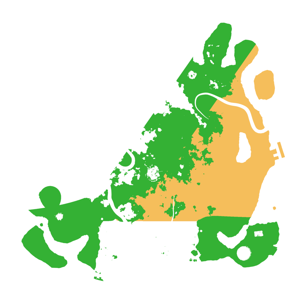 Biome Rust Map: Procedural Map, Size: 3700, Seed: 829265653