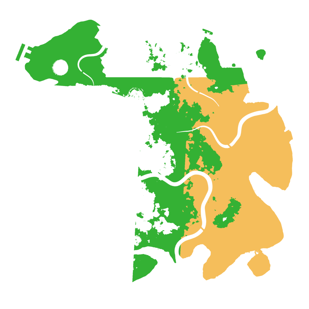 Biome Rust Map: Procedural Map, Size: 3500, Seed: 21436587