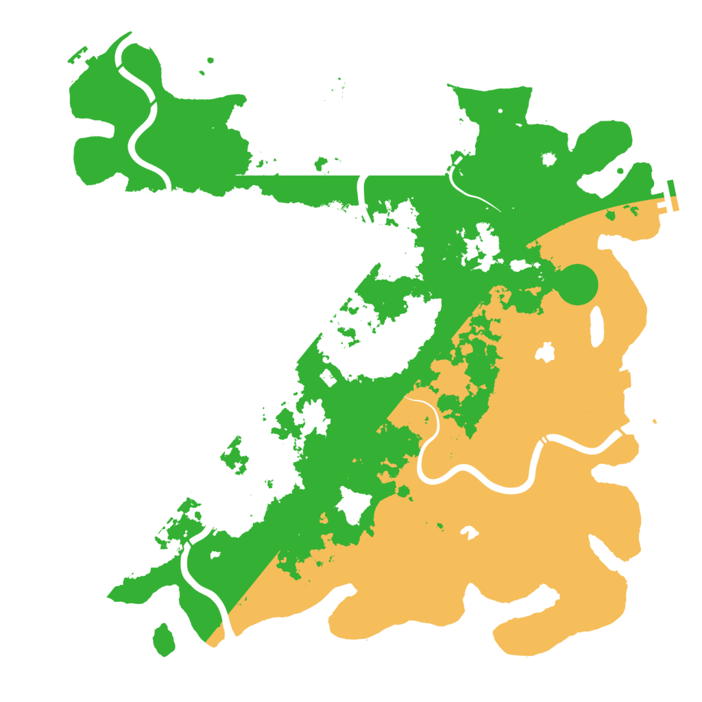 Biome Rust Map: Procedural Map, Size: 4500, Seed: 86237229