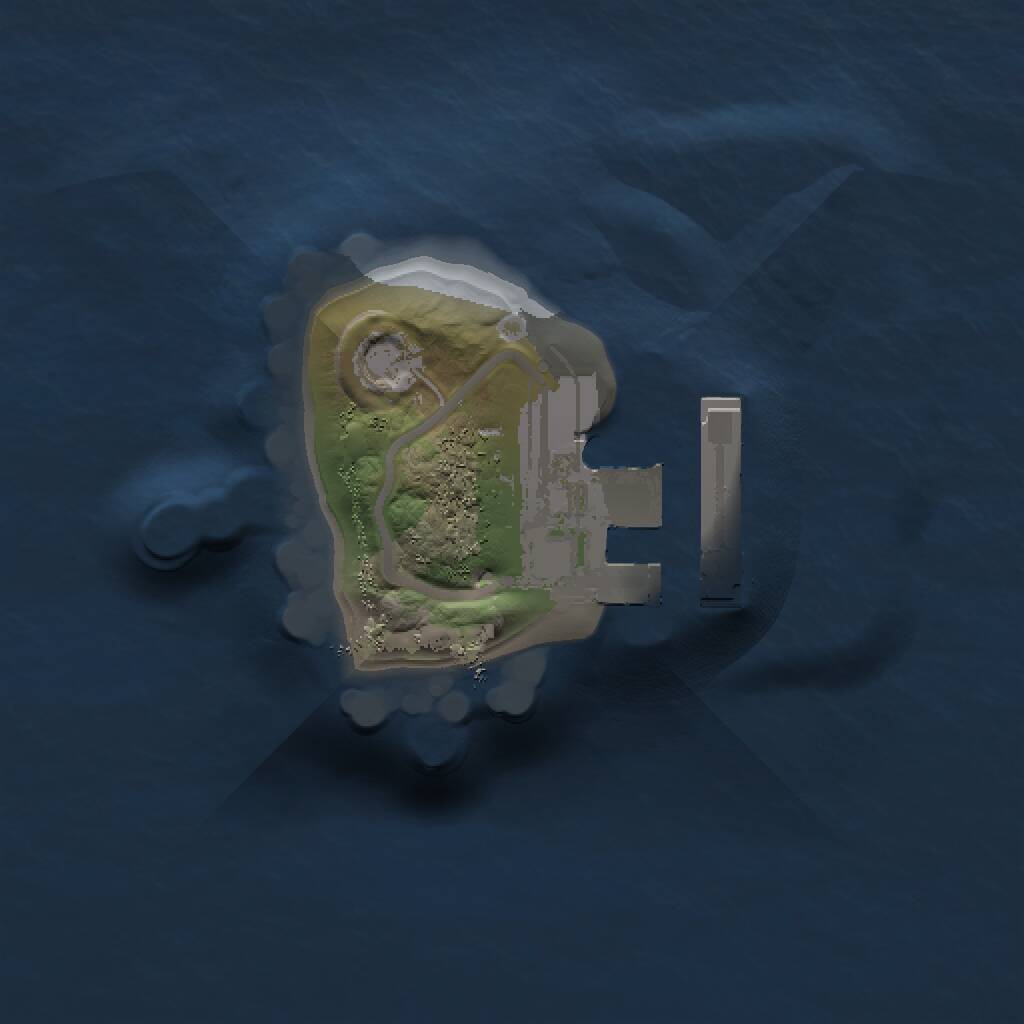 Rust Map: Procedural Map, Size: 1000, Seed: 363835814, 2 Monuments