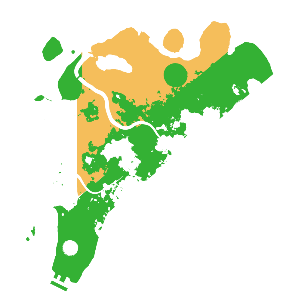 Biome Rust Map: Procedural Map, Size: 3500, Seed: 2143734717