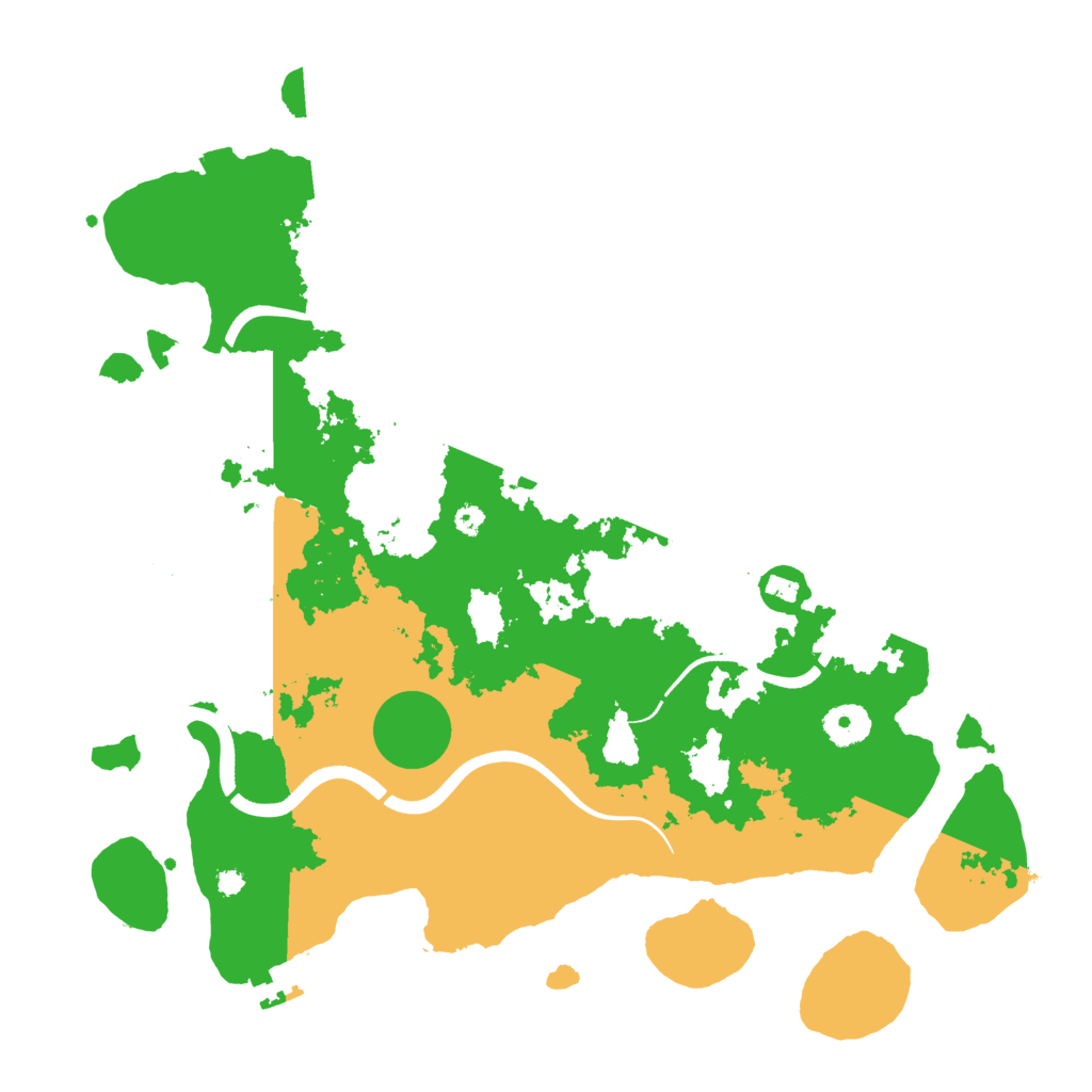 Biome Rust Map: Procedural Map, Size: 3700, Seed: 100477978