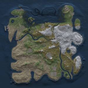 Thumbnail Rust Map: Procedural Map, Size: 3800, Seed: 1569734060, 15 Monuments