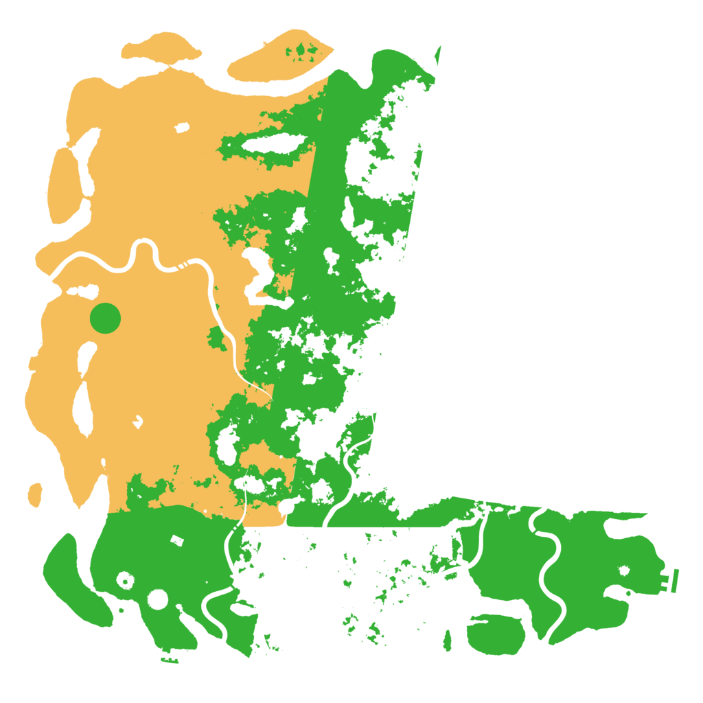 Biome Rust Map: Procedural Map, Size: 6000, Seed: 954658849