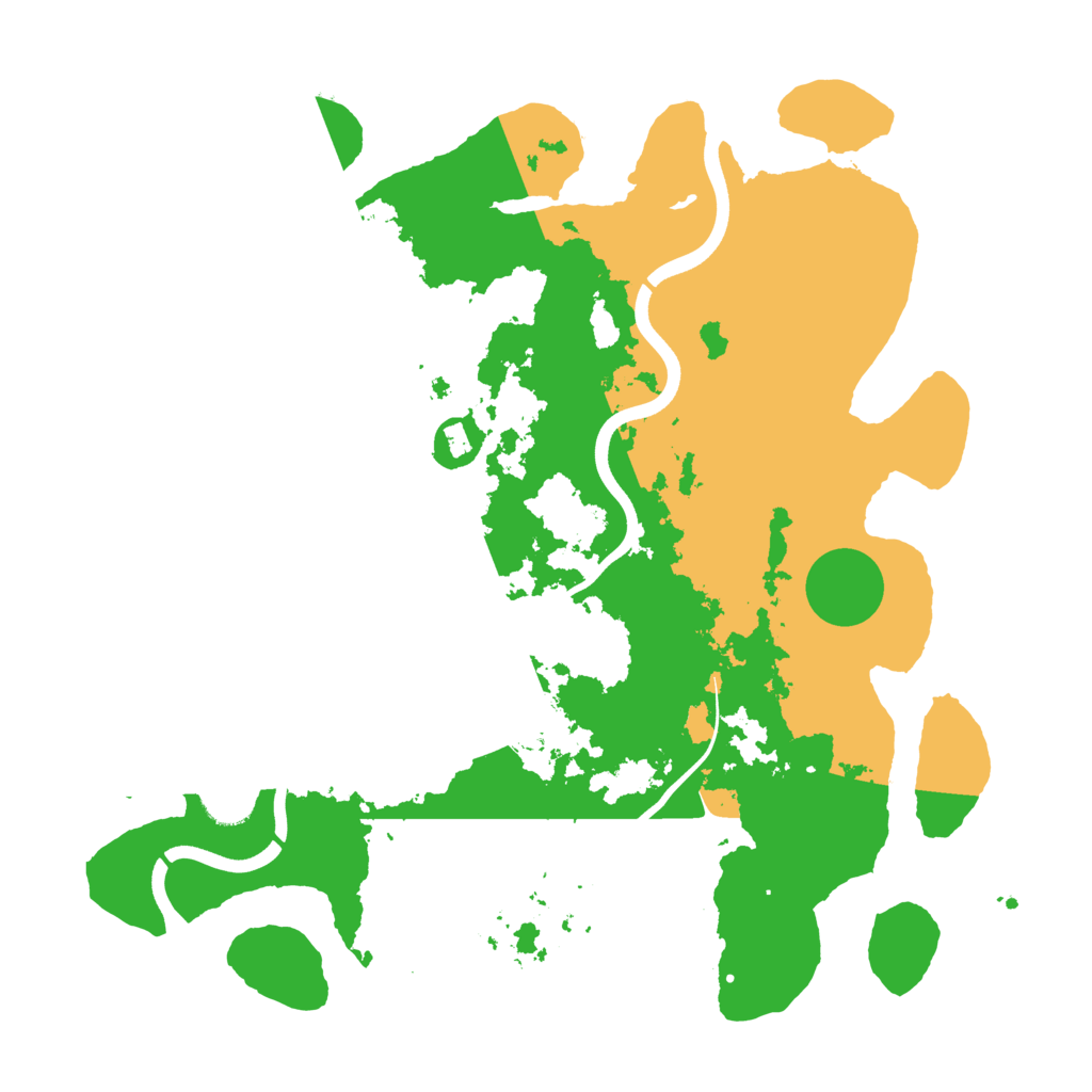Biome Rust Map: Procedural Map, Size: 3700, Seed: 1686016041