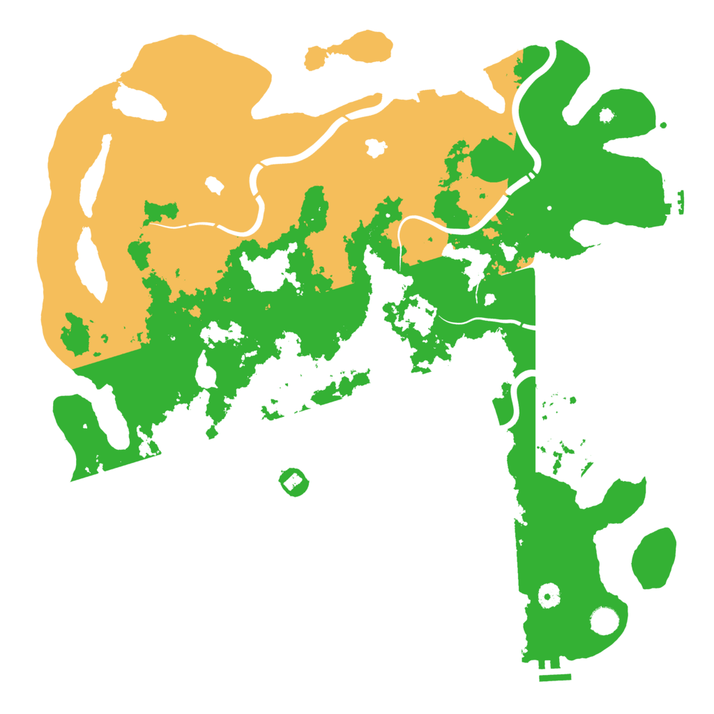 Biome Rust Map: Procedural Map, Size: 4500, Seed: 1096761454