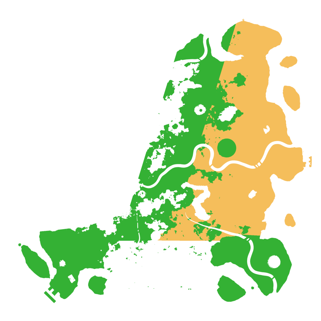 Biome Rust Map: Procedural Map, Size: 4500, Seed: 351946595