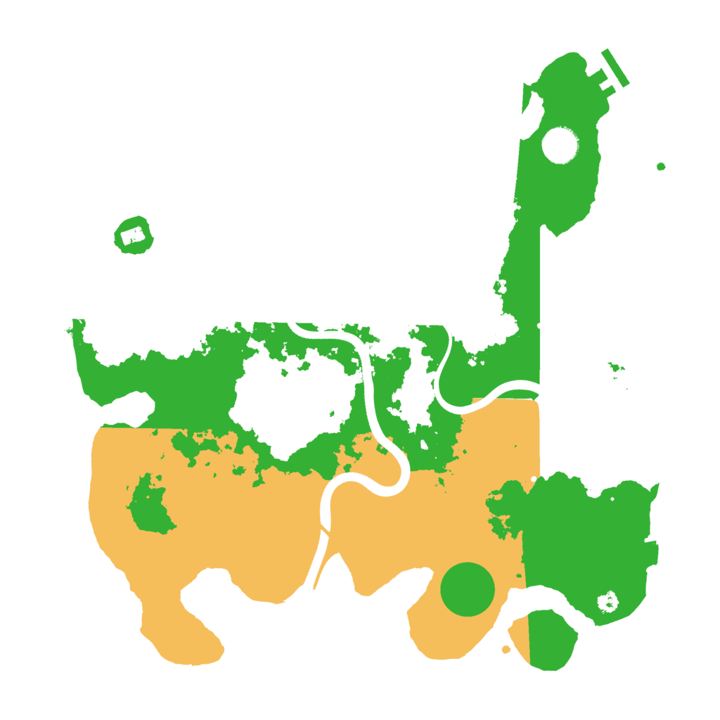 Biome Rust Map: Procedural Map, Size: 3500, Seed: 1082032238