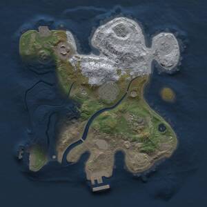 Thumbnail Rust Map: Procedural Map, Size: 2500, Seed: 676014613, 10 Monuments