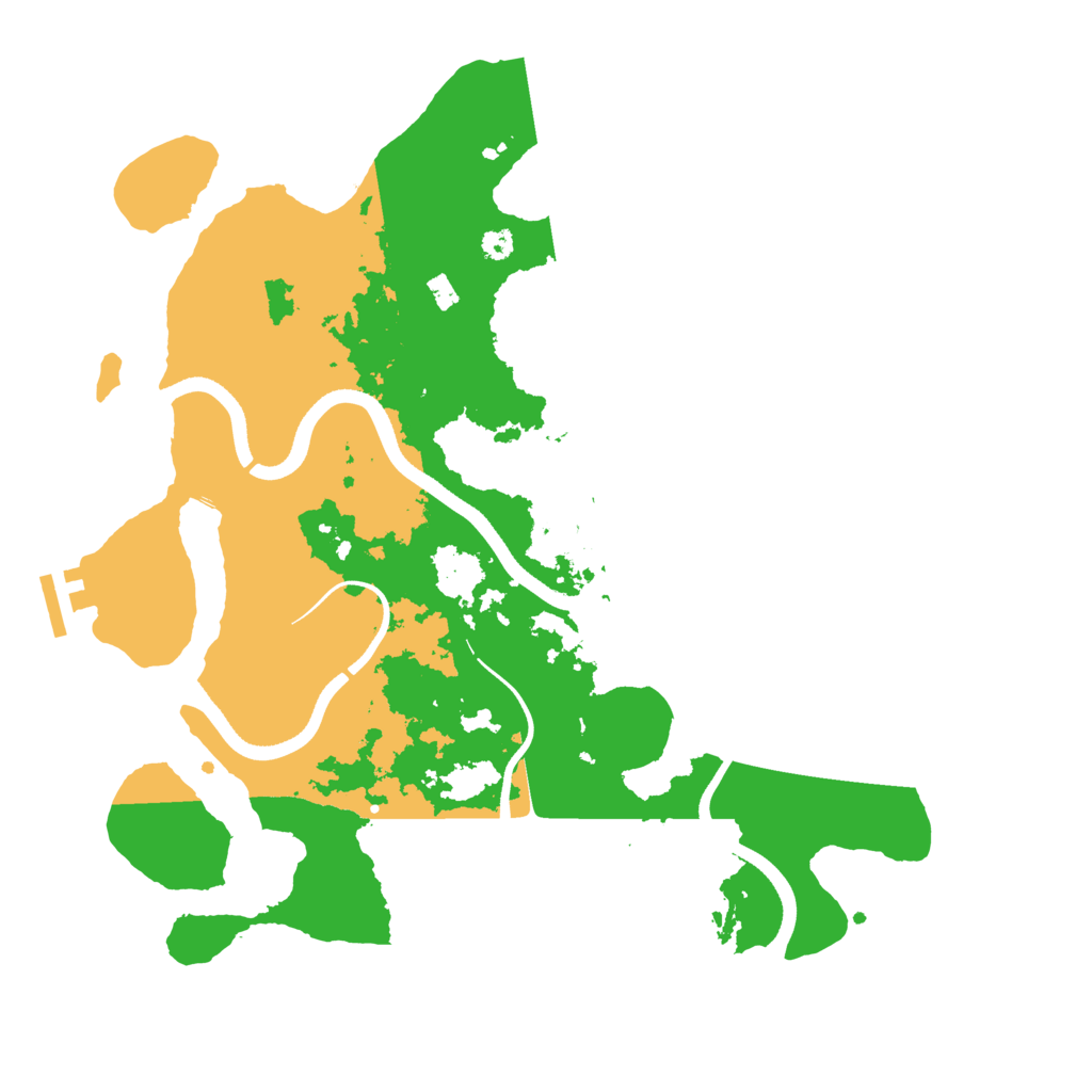 Biome Rust Map: Procedural Map, Size: 3500, Seed: 1715596364