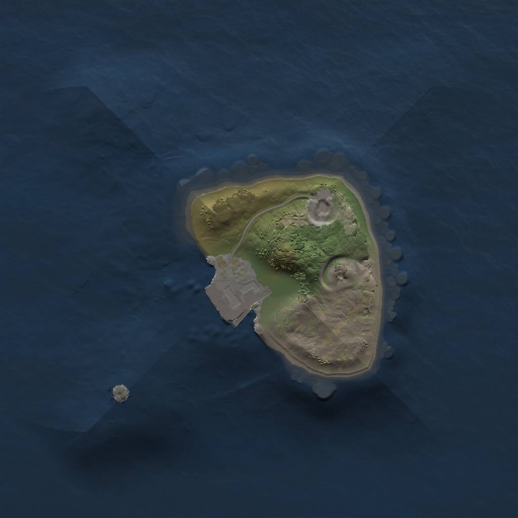Rust Map: Procedural Map, Size: 1234, Seed: 123122, 1 Monuments