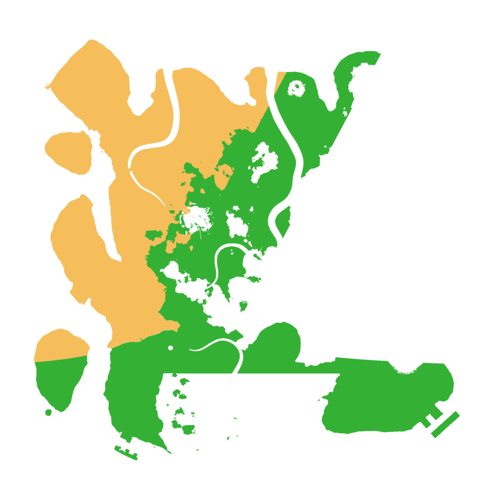 Biome Rust Map: Procedural Map, Size: 3000, Seed: 1005960940