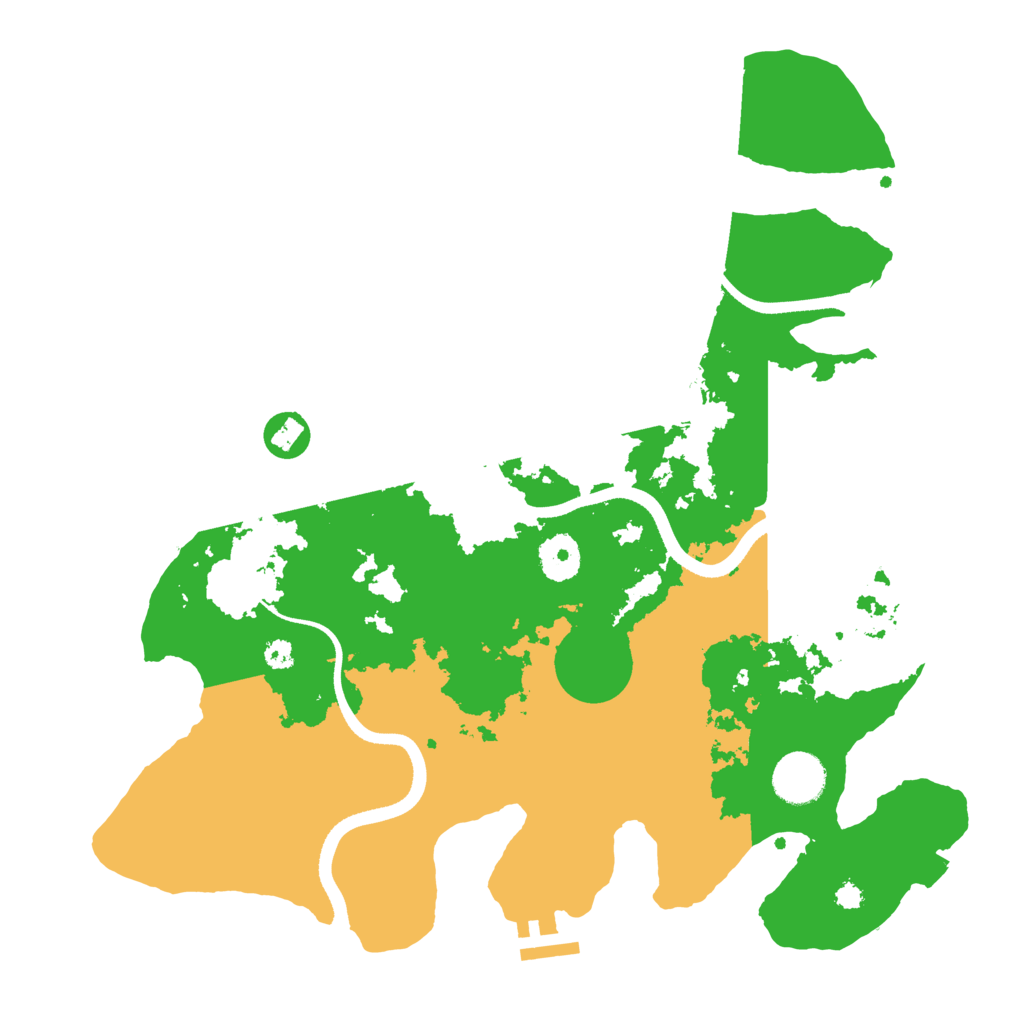 Biome Rust Map: Procedural Map, Size: 3500, Seed: 167959647